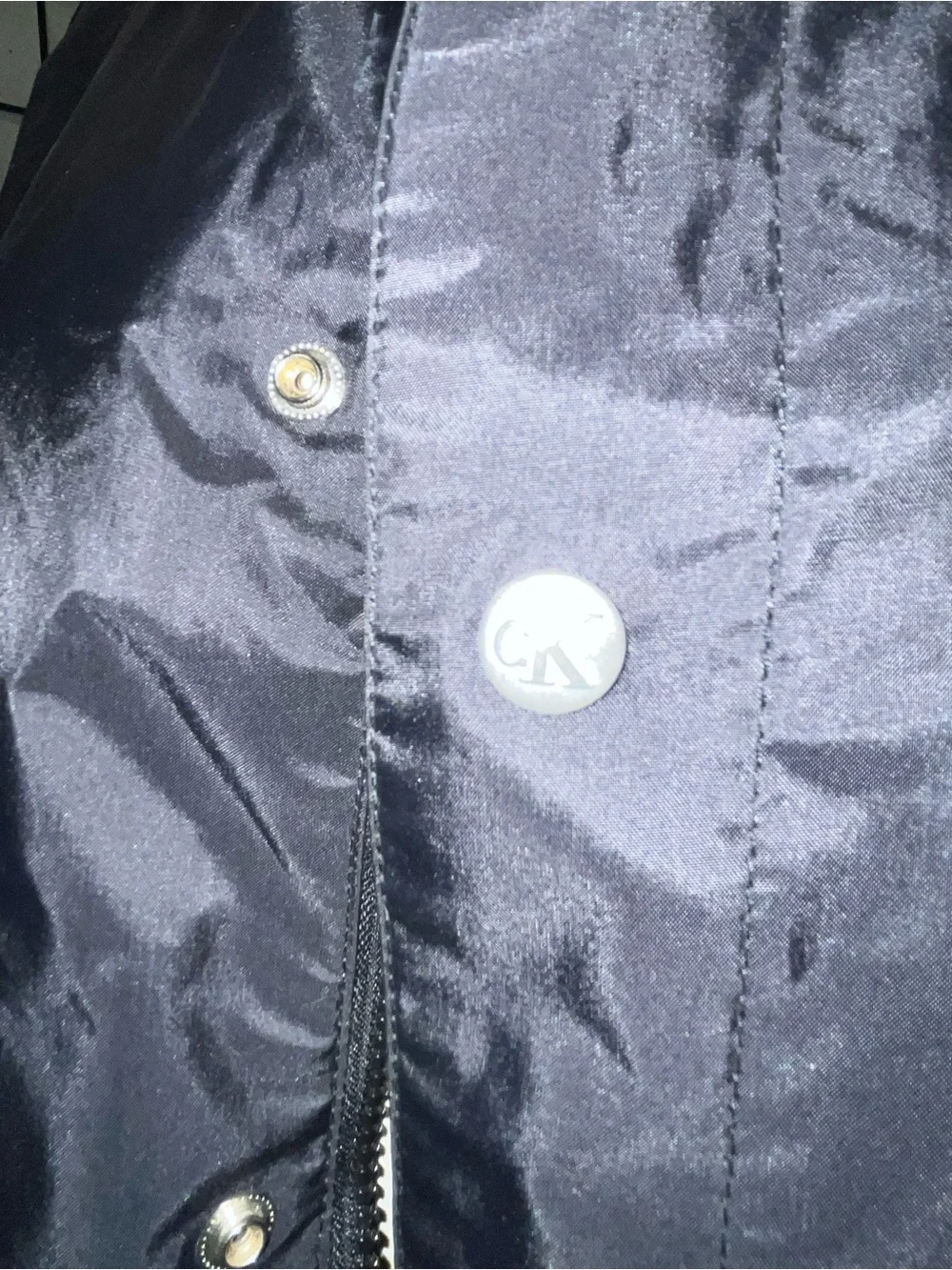 Calvin Klein Jeans Men’s Black Logo Windbreaker